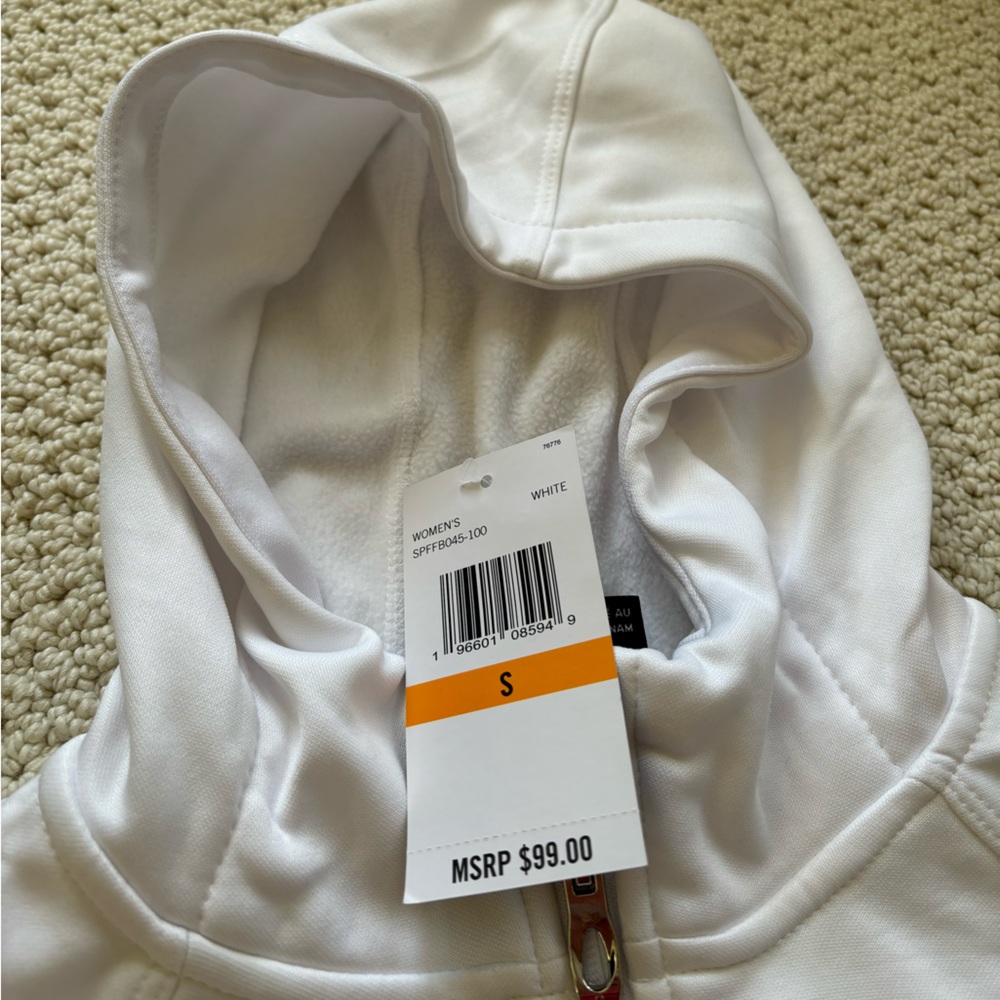 NWT. Spyder fleece lined hoodie base layer. Size small. - Picture 3 of 5